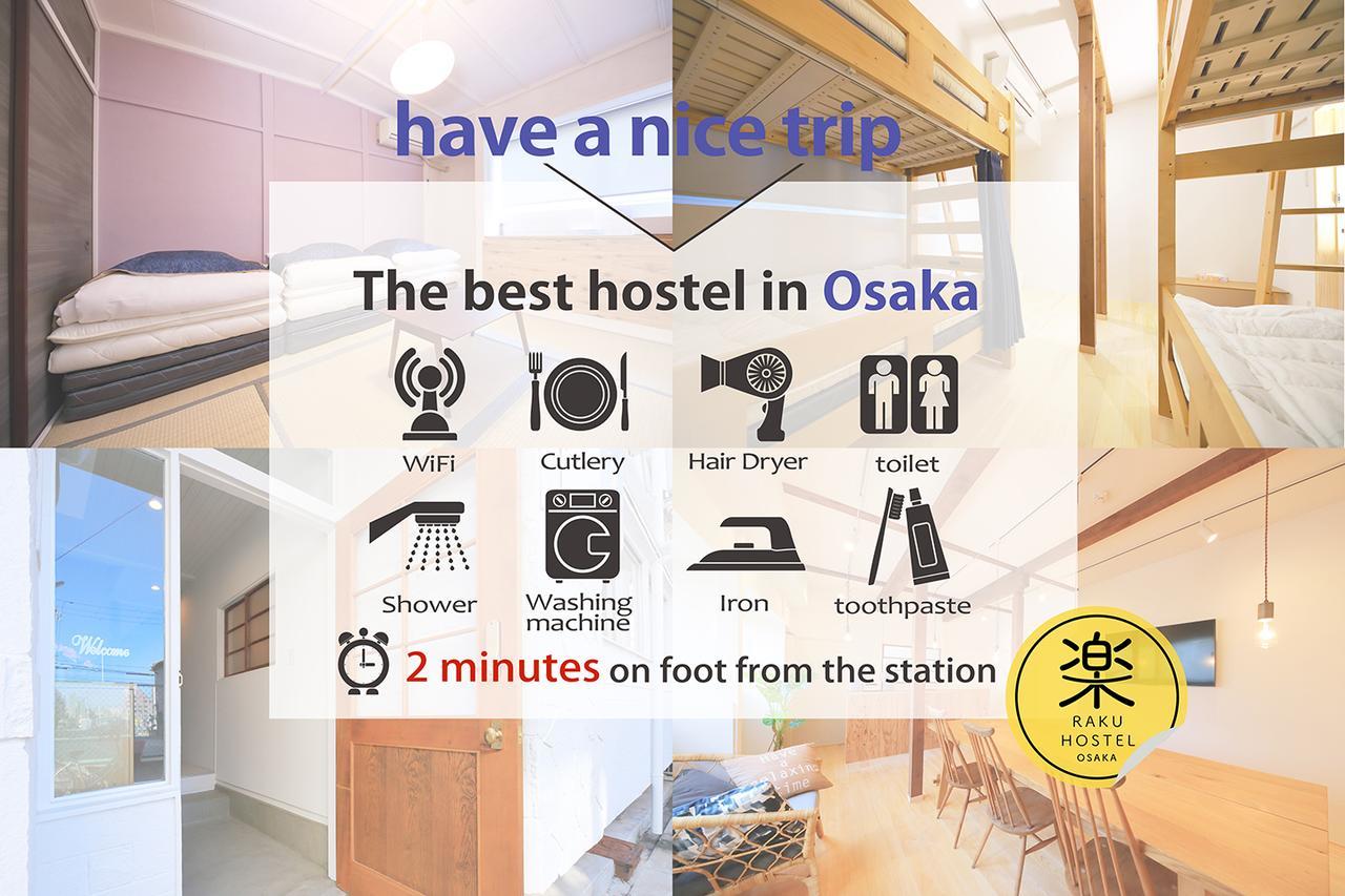 Raku Hostel Osaka Exterior foto